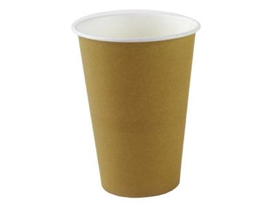 Pappersbägare 20cl brun/vit 100/fp
