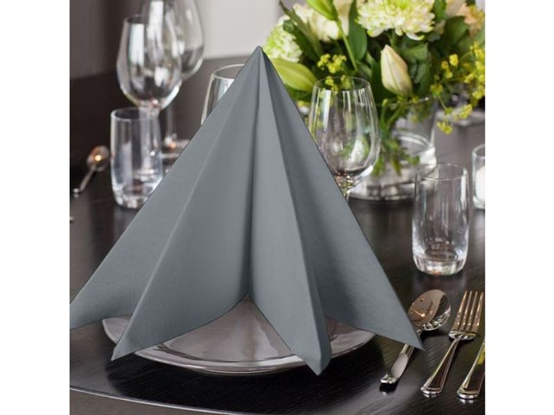 Servett TORK LinStyle grå 39x39cm  50/fp