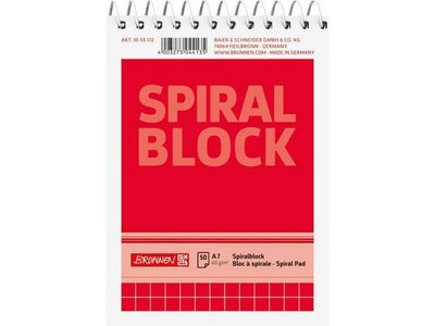 Spiralblock A7 60g 50 blad Rutat