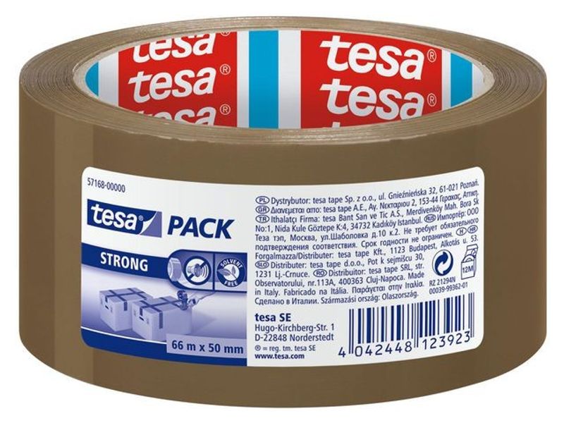 Packtejp TESA Strong 50mmx66m brun