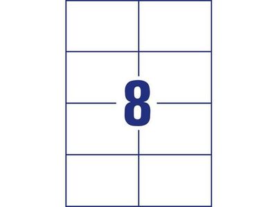 Etikett AVERY WH 74x105mm 400/fp