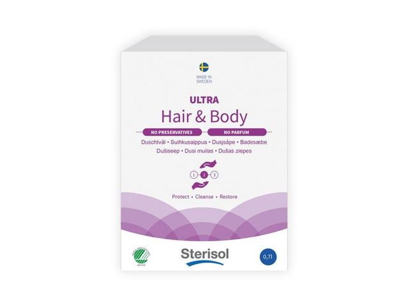 Duschtvål STERISOL Ultra Hair&Body 0,7L