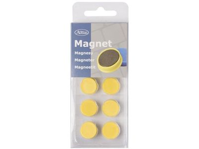 Magnet 16mm gul 10/fp