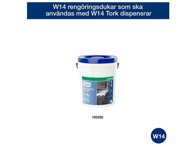 Refill TORK våtduk Pre W14 Hand 58/fp