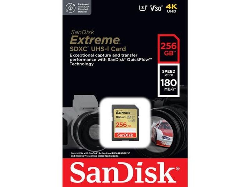 Minneskort SANDISK SDHC Extreme 256GB