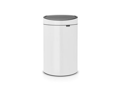 Papperskorg BRABANTIA Touch Bin 40L vit