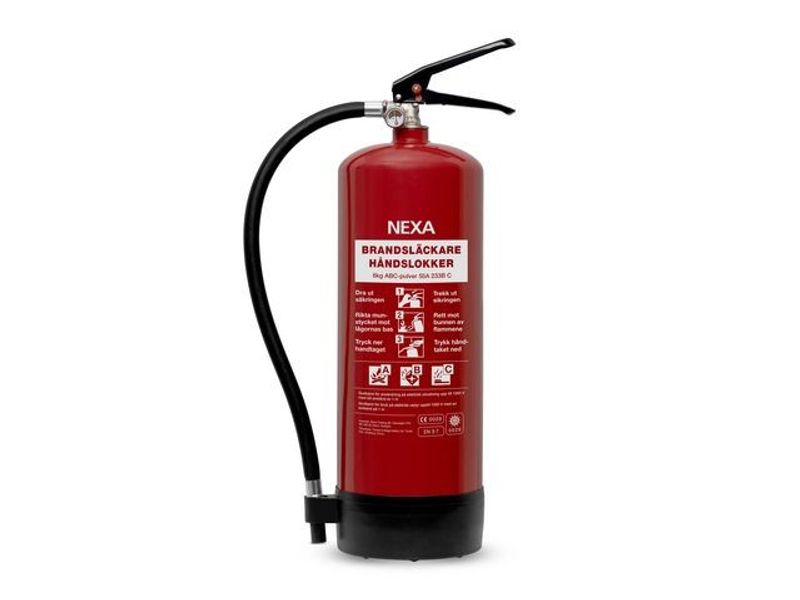 Brandsläckare NEXA 6kg pulver röd 55A