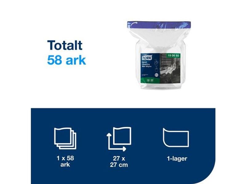 Refill TORK våtduk Pre W14 Hand 58/fp