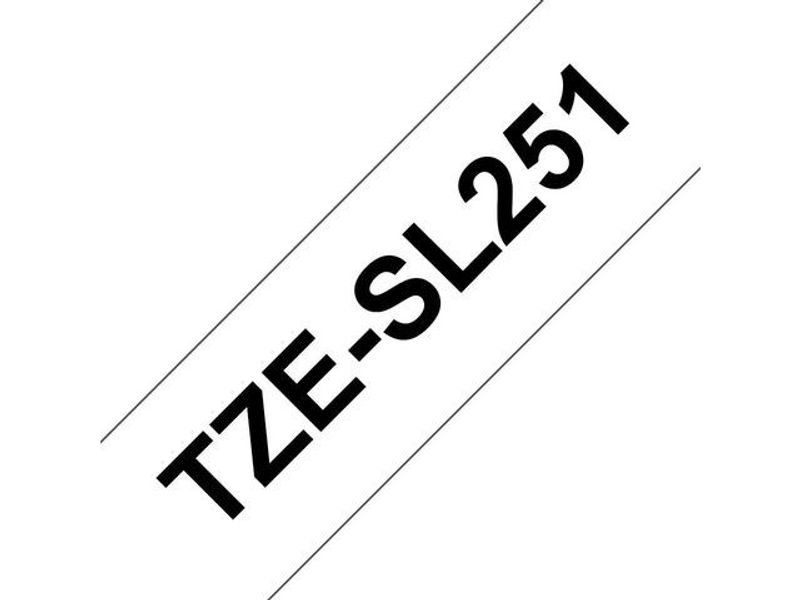 Tape BROTHER TZESL251 24mm Svart på Vit