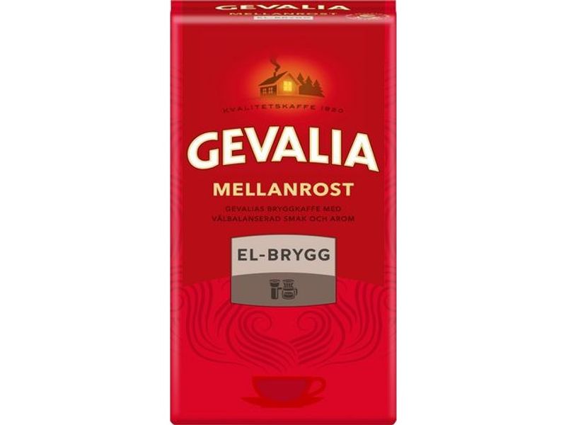 Kaffe GEVALIA mellanrost E-brygg 450g