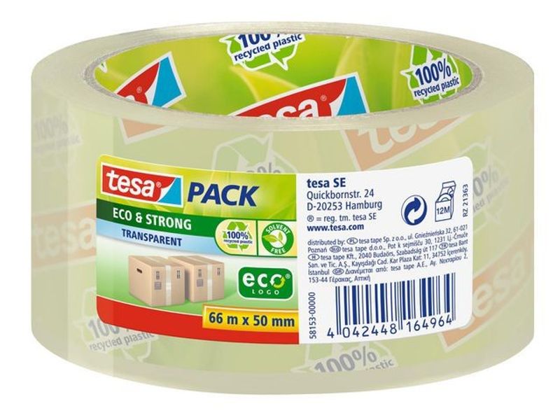 Packtejp TESA Eco Strong 50mmx66m klar