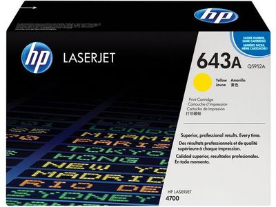 Toner HP Q5952A 643A 10K gul