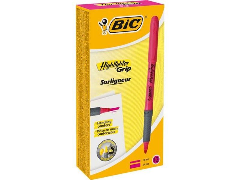 Överstrykningspenna BIC Grip Rosa