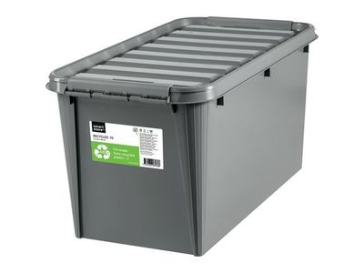 Plastlåda SMARTSTORE ECO 70L m.lock grå