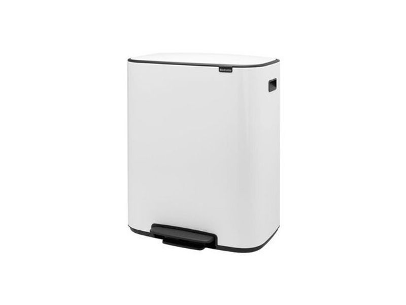 Papperskorg BRABANTIA Pedal Bo 60L vit