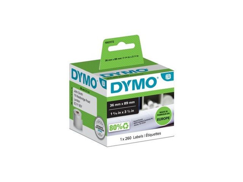 Etikett DYMO 89x36mm 260/fp