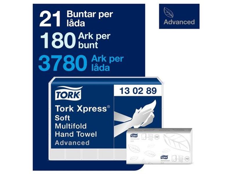 Handduk TORK Adv H2 Xpress 3780/fp