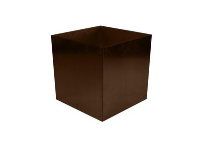 L-kruka utan botten corten 60x60x55cm