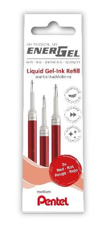 Refill Pentel LR7-3B Energel 0,7 röd