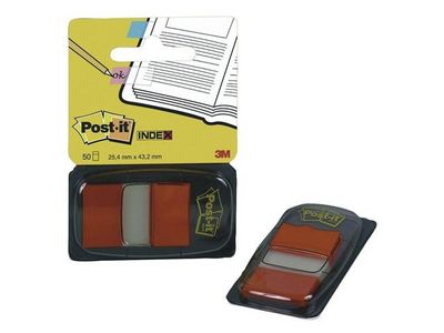 Index POST-IT 25,4x43,2mm orange 50/fp