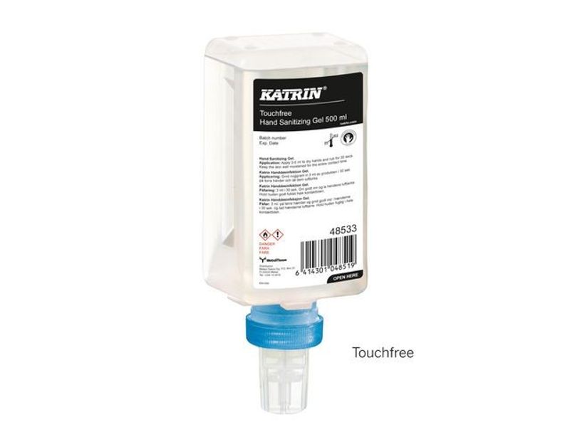 Handdes. KATRIN Touchfree Gel 500ml