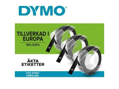 Präglingsband DYMO 5247 9mmx3m svart