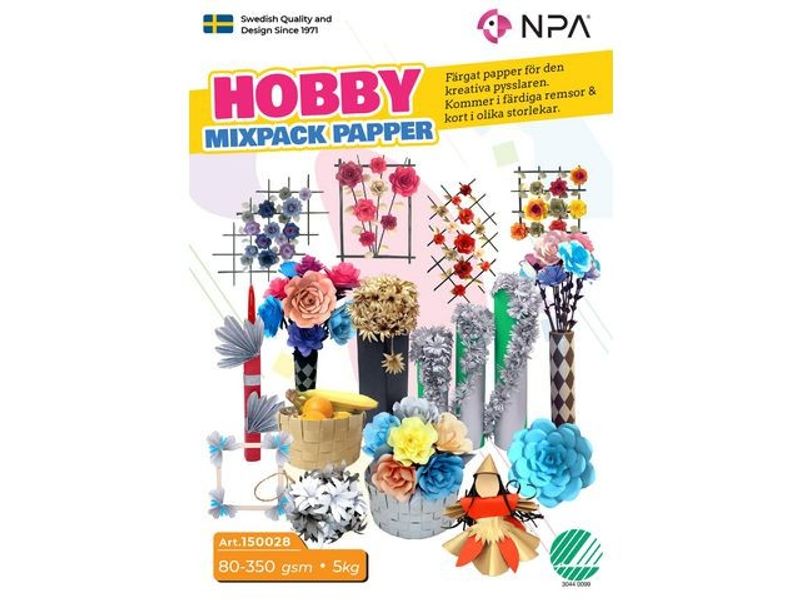 Hobby papper mix 80-350gr 5kg