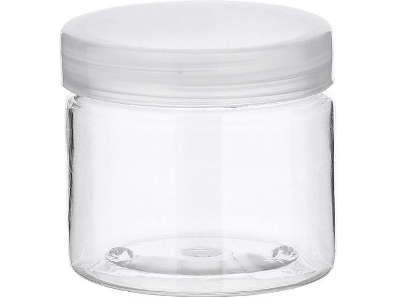 Plastburk med lock 80ml, 12/fp