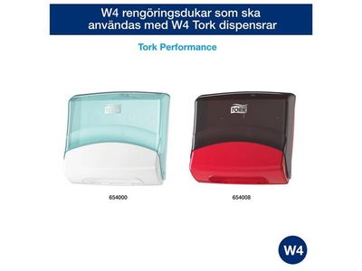 Rengöringsduk TORK W4 Kraftig Bio 105/fp