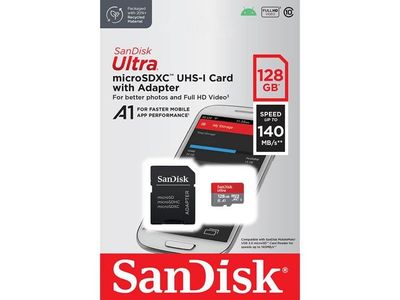 Minneskort SANDISK MicroSDXC Ultra 128GB