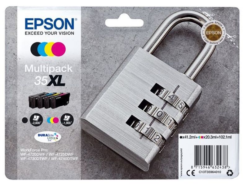 Bläckpatron EPSON T3596 4-färg XL 4/fp