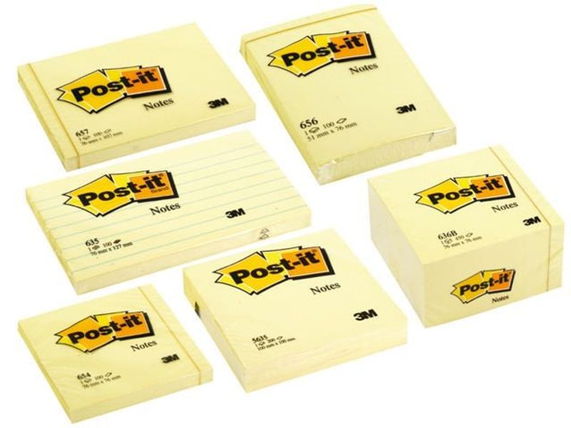 Notes POST-IT linjerat 76x76mm gul