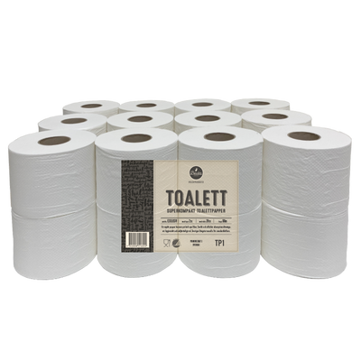 TOALETTPAPPER BRUKA TP1 2-lager Nyfiber 88m x 24 rullar