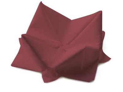 Servett 3-lags 33x33cm vinröd 125/fp