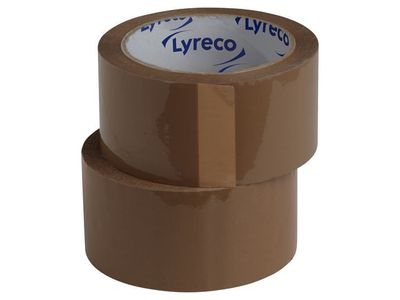 Packtejp LYRECO PP 50mmx100m Brun 6/fp