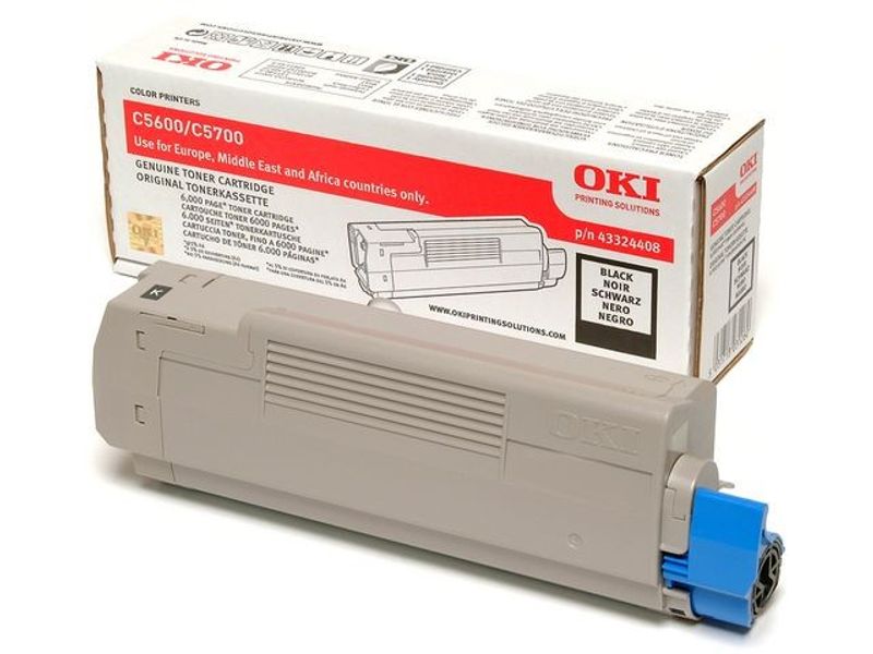 Toner OKI 43324408 6K svart