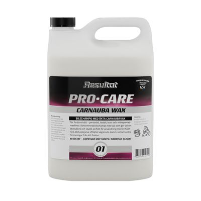 Bilschampo med vax PC01 RESULTAT PRO-WASH 5 L