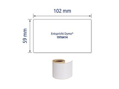 Etikett AVERY H-duty lab 59x102mm 50/fp