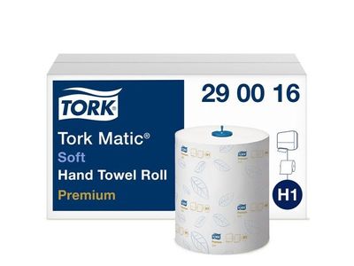 Handduk TORK Pre H1 2-lag vit 6/fp