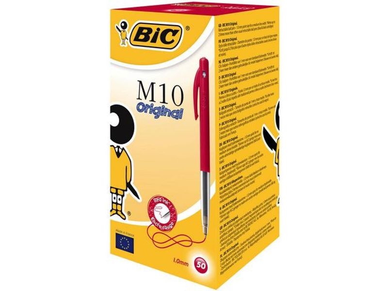 Kulpenna BIC Clic M10 1,0 röd