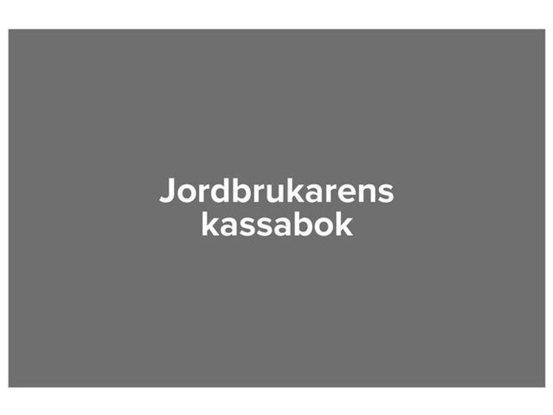 Jordbrukarens kassabok