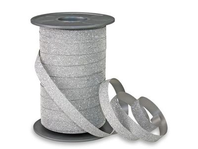 Glitterband 10mmx100m silver