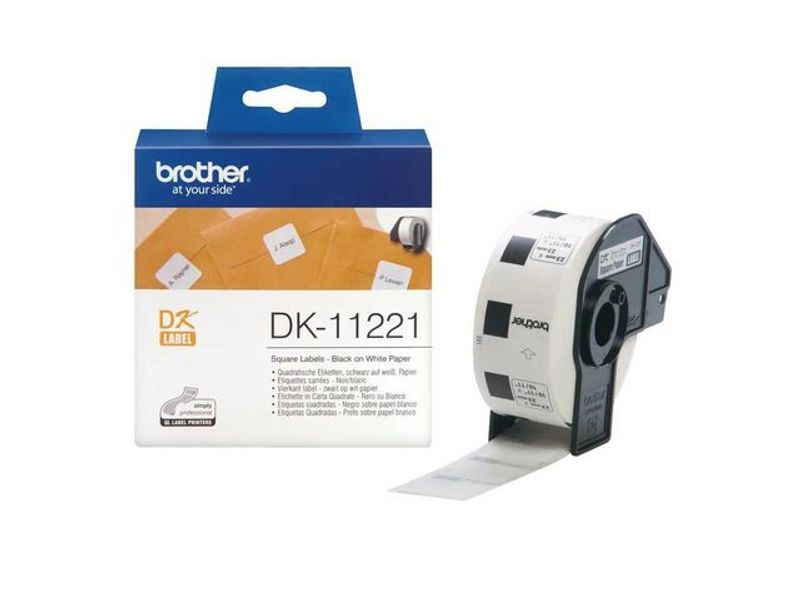 Etikett BROTHER DK11221 23x23mm 1000/fp