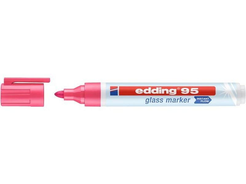 Märkpenna glastavla EDDING 95 rosa