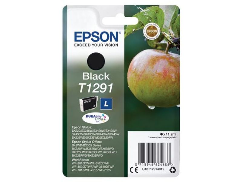 Bläckpatron EPSON C13T12914012 svart