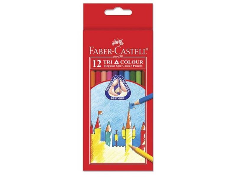 Färgpenna Tri Color Pencil Long 12x5/fp