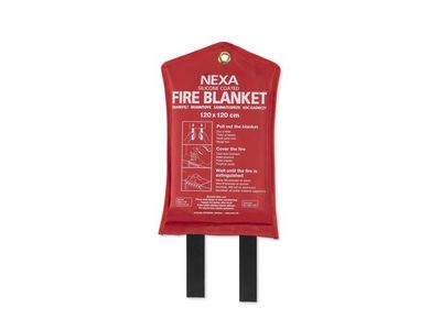 Brandfilt NEXA silikon 120x120cm röd