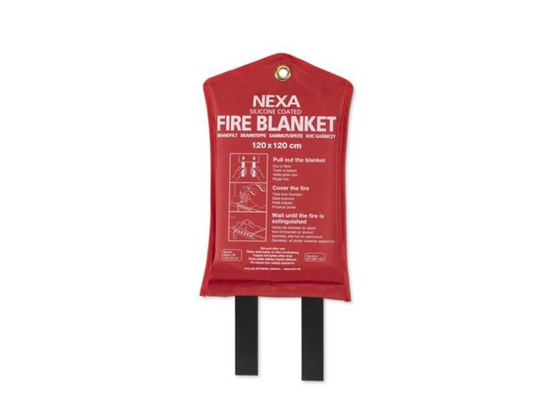 Brandfilt NEXA silikon 120x120cm röd