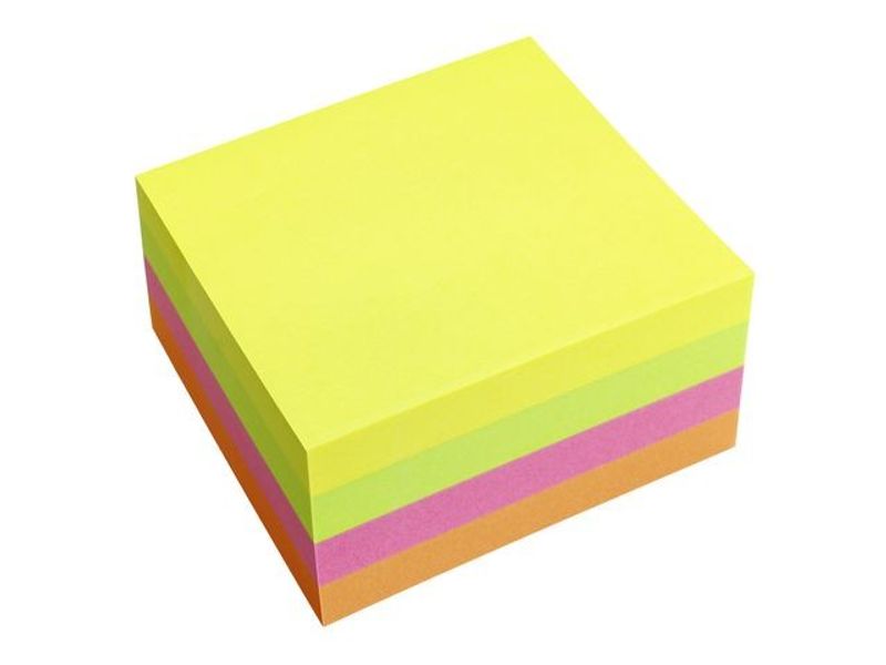 Notes INFO NOTES kub 50x50mm neon