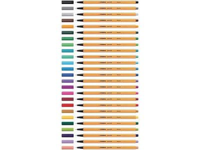 Fineliner STABILO Point 88 mörkröd